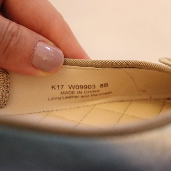 Women's Cole Haan Gold Ballet Flats - Multi Sizes - Picture 8 of 9